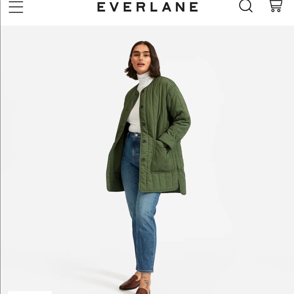 ✨everlane cotton quilted jacket✨